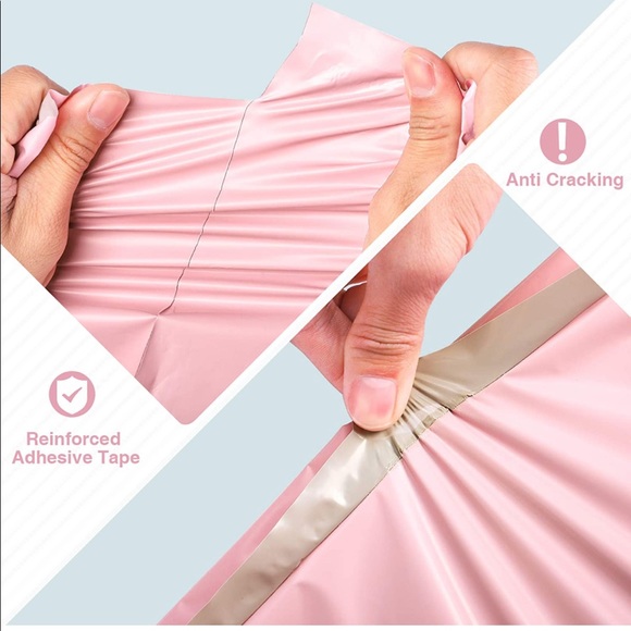 NEW Poshmark Packages "Thank You" Gift Wrap Shipping Supplies Set ~ 5 Items Pink - Picture 8 of 10